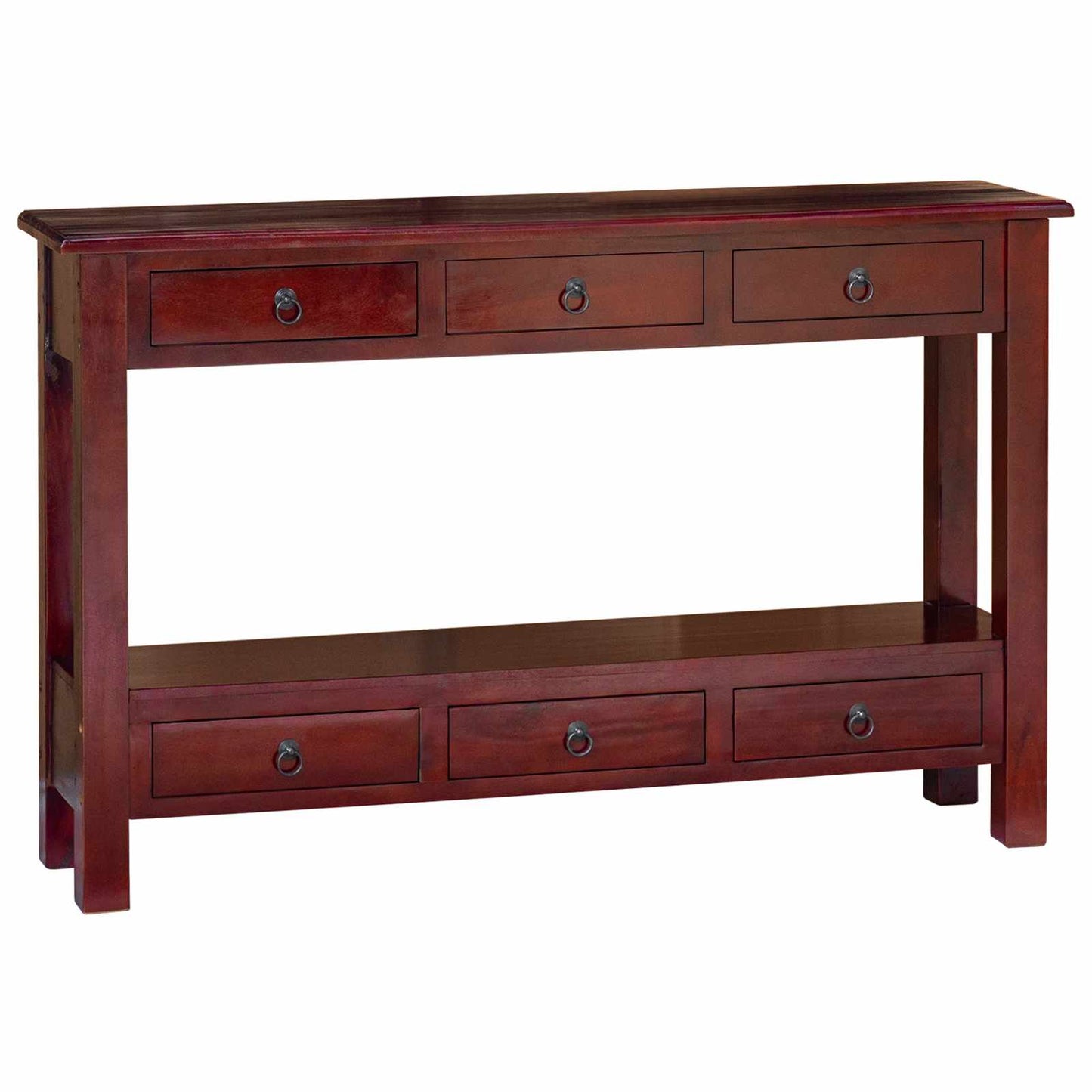 Console Table Brown 115 x 32 x 75.5 cm Solid Mahogany Wood