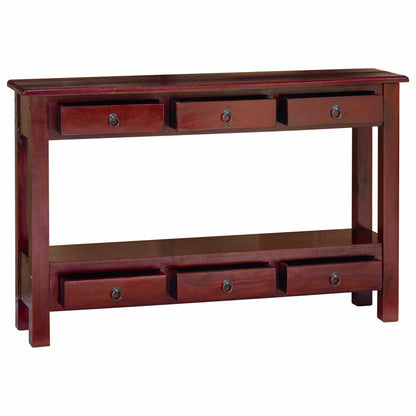 Console Table Brown 115 x 32 x 75.5 cm Solid Mahogany Wood