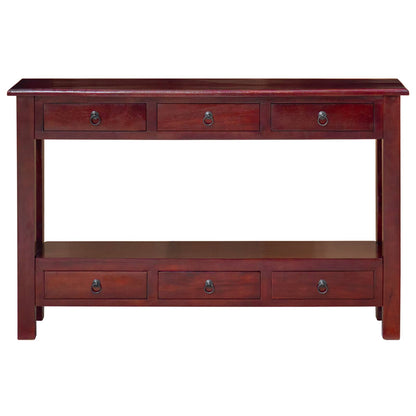 Console Table Brown 115 x 32 x 75.5 cm Solid Mahogany Wood