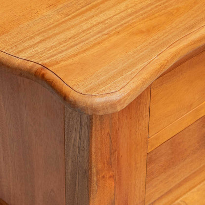 Side Table Natural 60.5 x 30 x 61 cm Solid Mahogany Wood