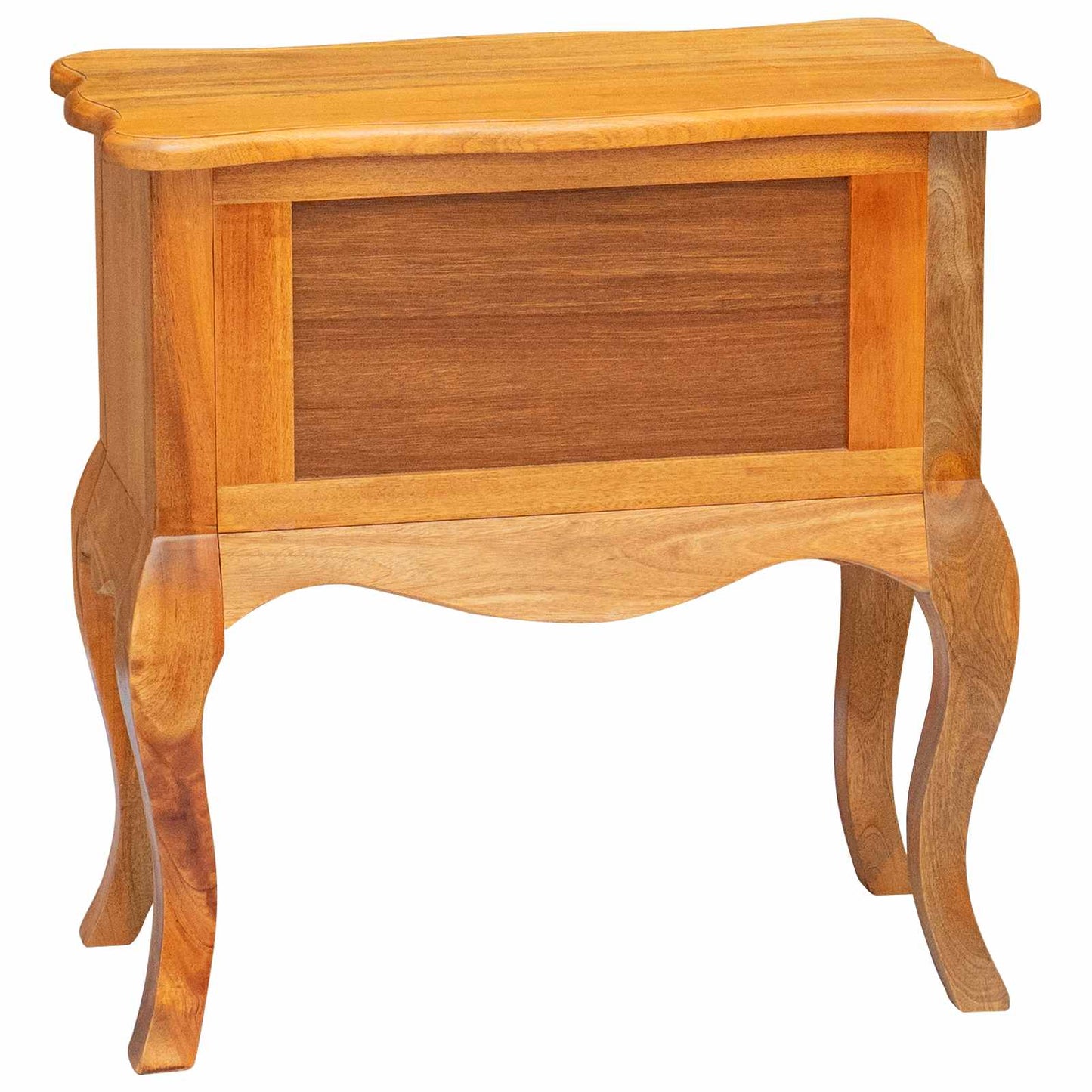 Side Table Natural 60.5 x 30 x 61 cm Solid Mahogany Wood