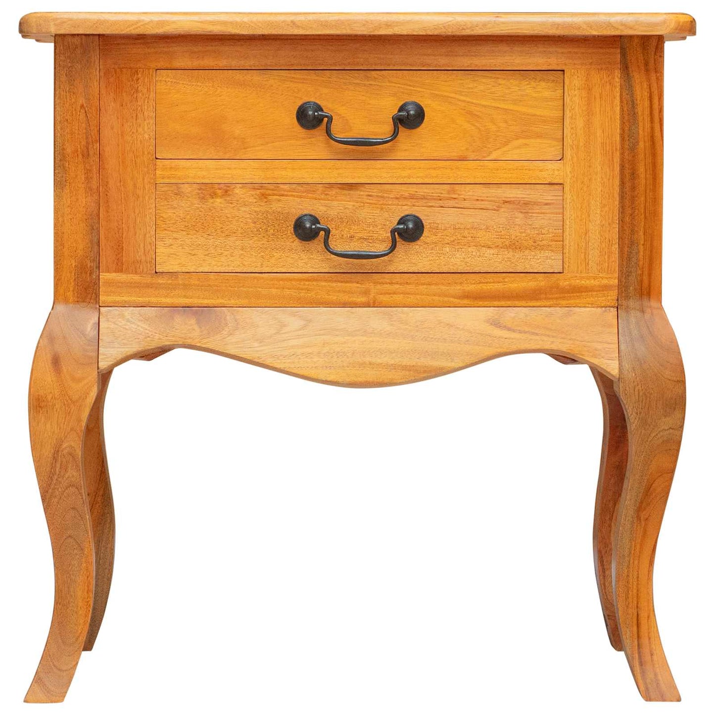 Side Table Natural 60.5 x 30 x 61 cm Solid Mahogany Wood