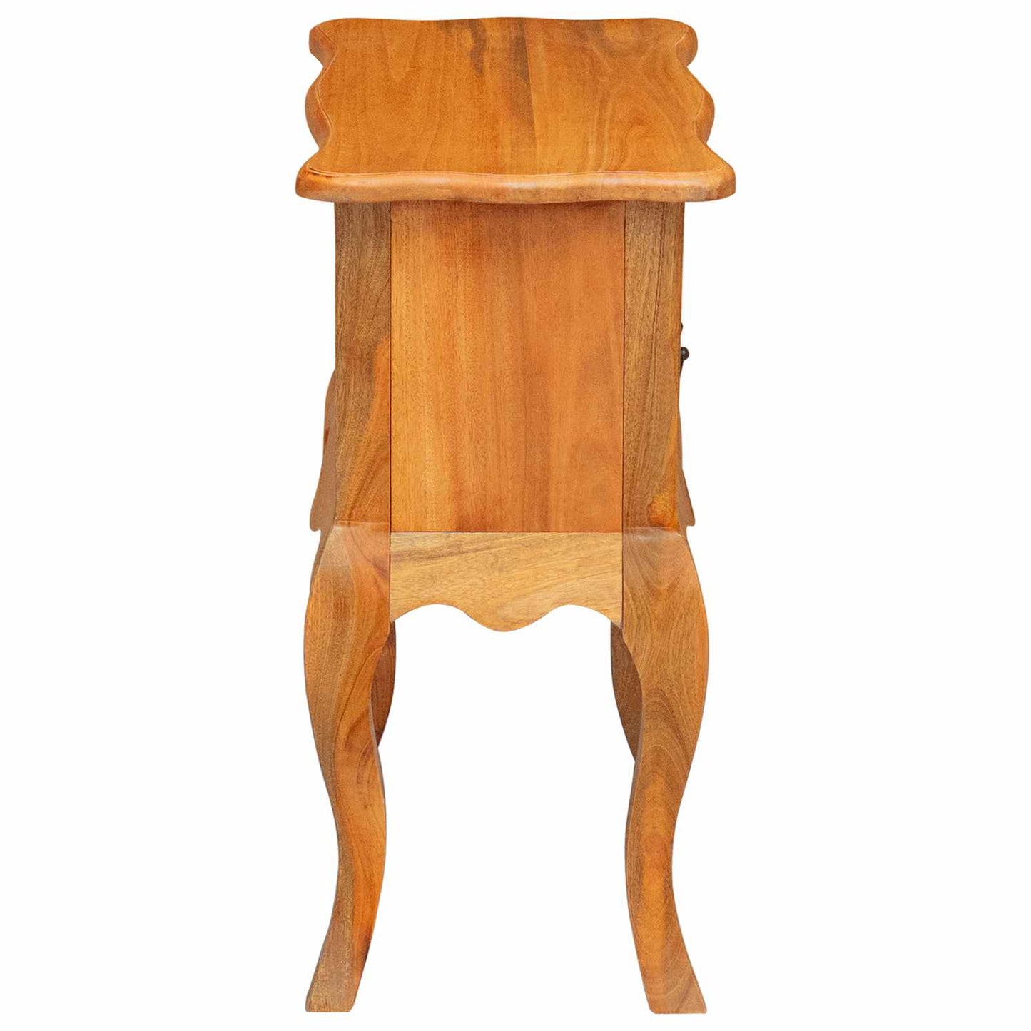 Side Table Natural 60.5 x 30 x 61 cm Solid Mahogany Wood