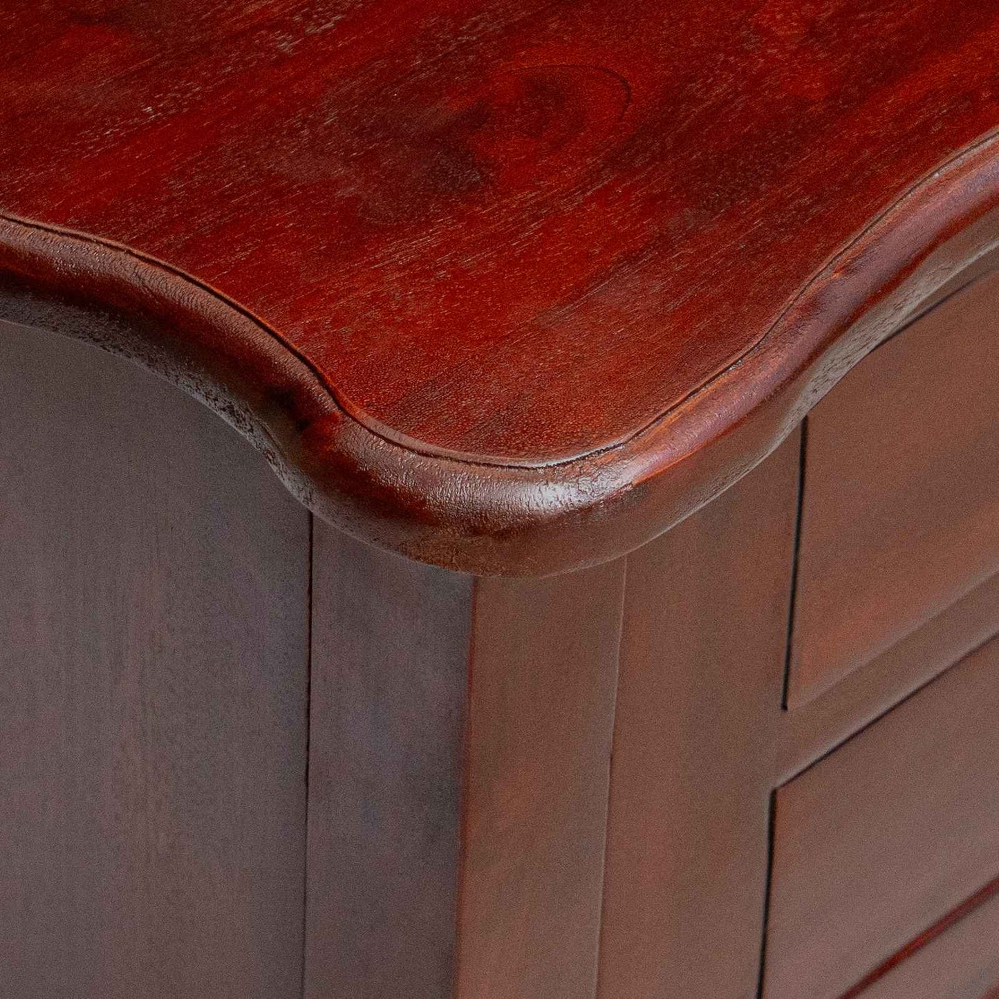 Side Table Brown 60.5 x 30 x 61 cm Solid Mahogany Wood