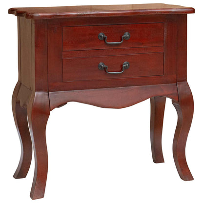 Side Table Brown 60.5 x 30 x 61 cm Solid Mahogany Wood
