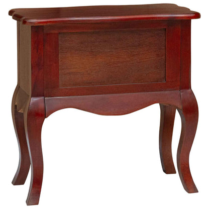 Side Table Brown 60.5 x 30 x 61 cm Solid Mahogany Wood