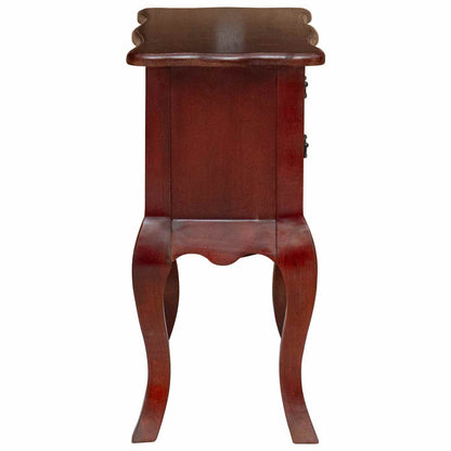 Side Table Brown 60.5 x 30 x 61 cm Solid Mahogany Wood