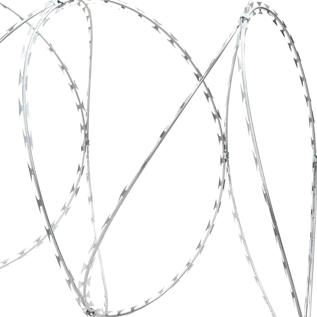 Razor Wire Silver 5000 x 1.9 cm Galvanised steel
