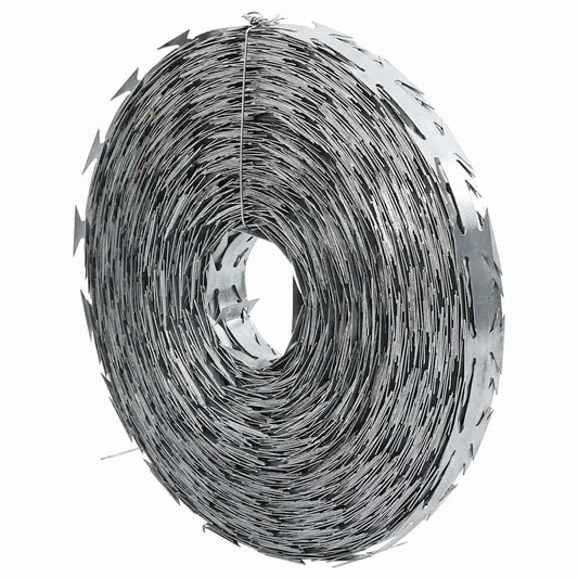 Razor Wire Silver 5000 x 1.9 cm Galvanised steel