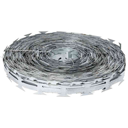 Razor Wire Silver 5000 x 1.9 cm Galvanised steel