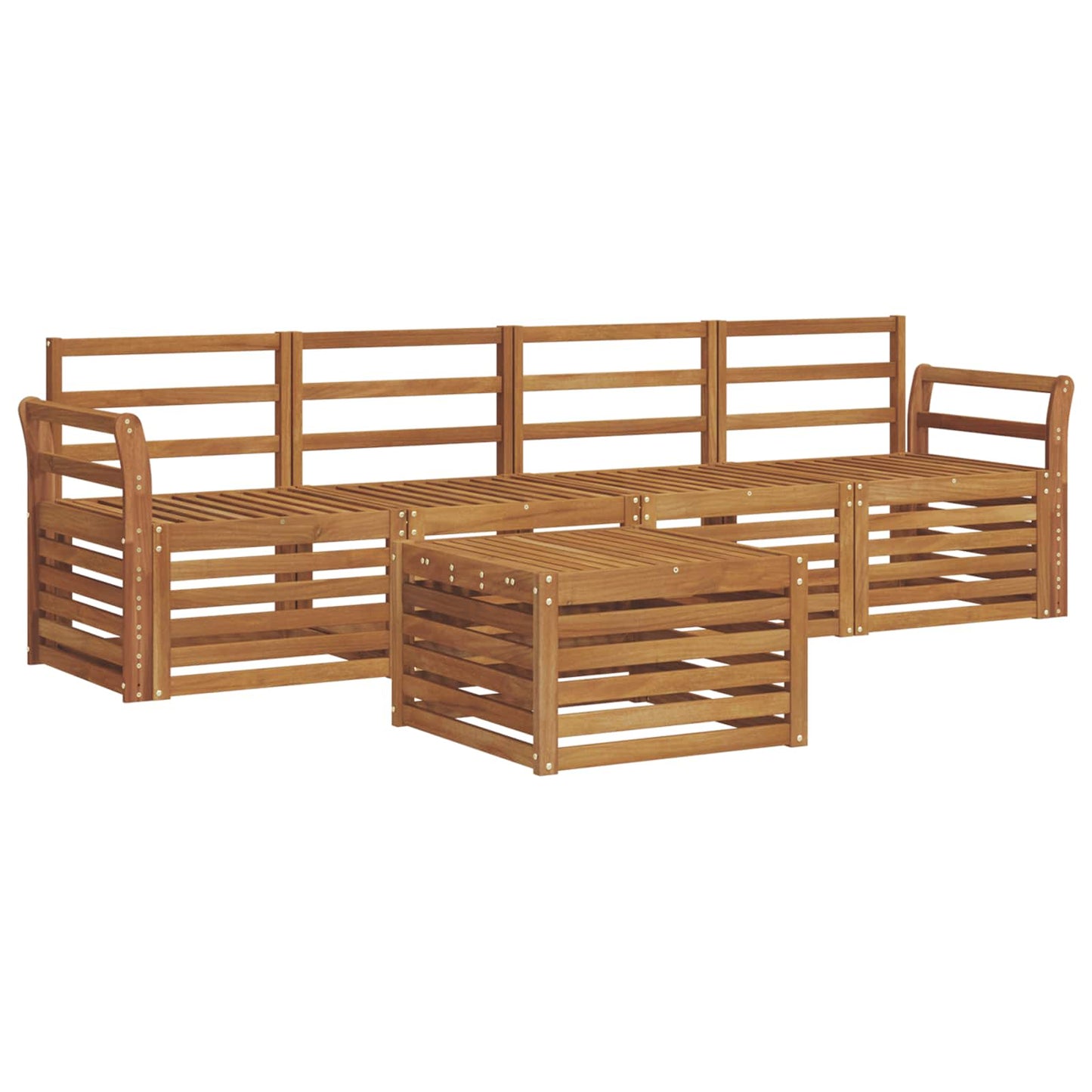 Sofa Sets Natural Solid Acacia Wood