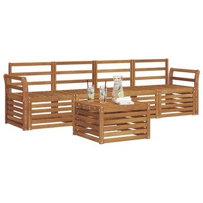 Sofa Sets Natural Solid Acacia Wood