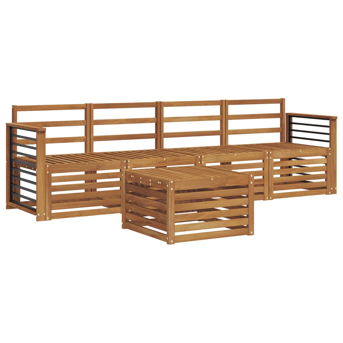 Sofa Sets Natural Solid Acacia Wood