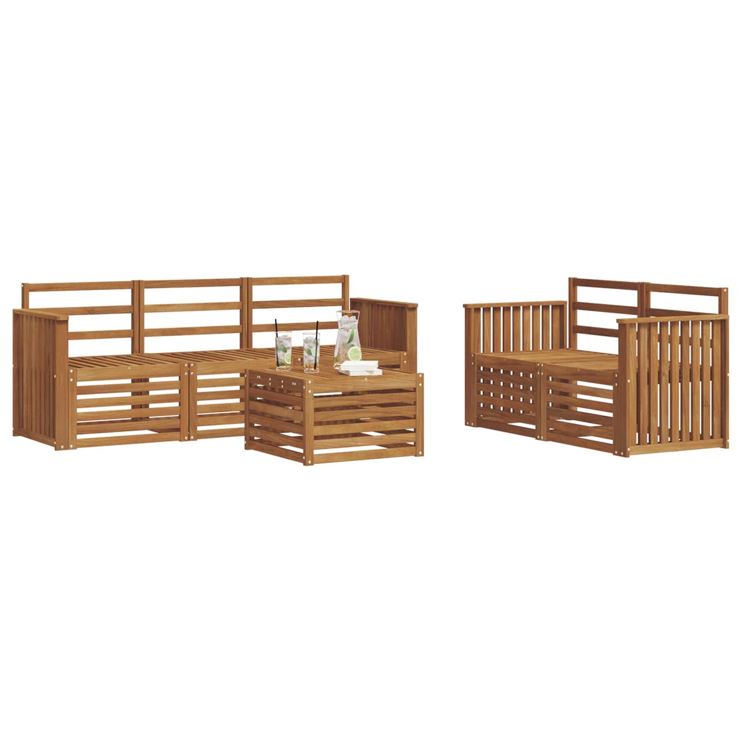Sofa Sets Solid Acacia Wood