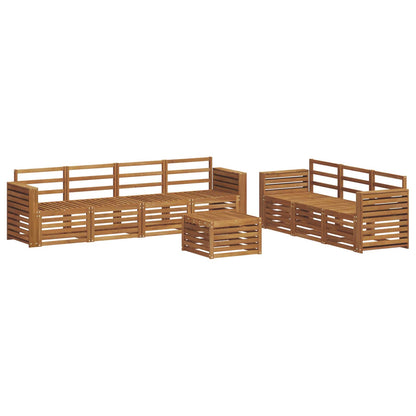 Sofa Sets 8 pcs Natural Solid Acacia Wood