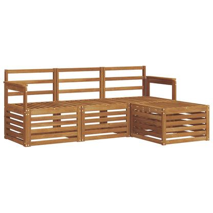 Outdoor Sofa Set 4 pcs Natural