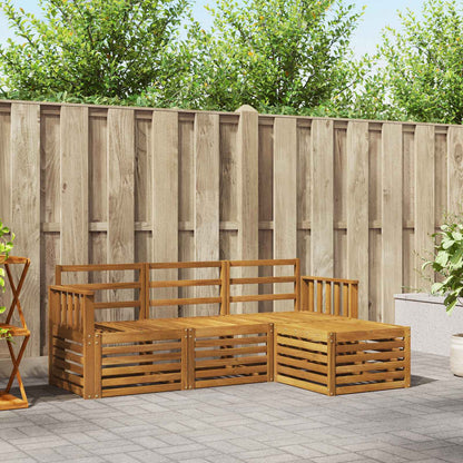 Outdoor Sofa Set 4 pcs Natural