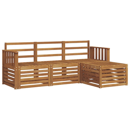 Outdoor Sofa Set 4 pcs Natural