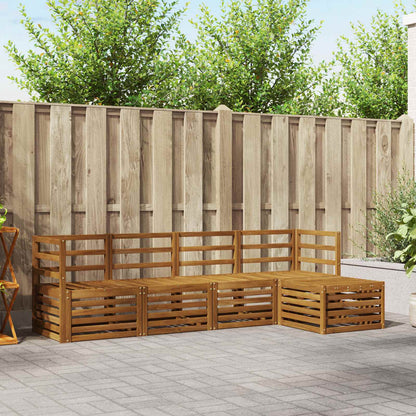 Outdoor Sofa Set 5 pcs Natural