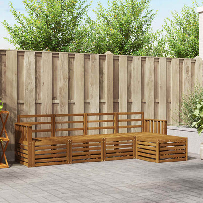 Outdoor Sofa Set 5 pcs Natural