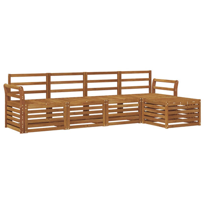 Outdoor Sofa Set 5 pcs Natural
