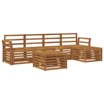 Outdoor Sofa Set 6 pcs Natural