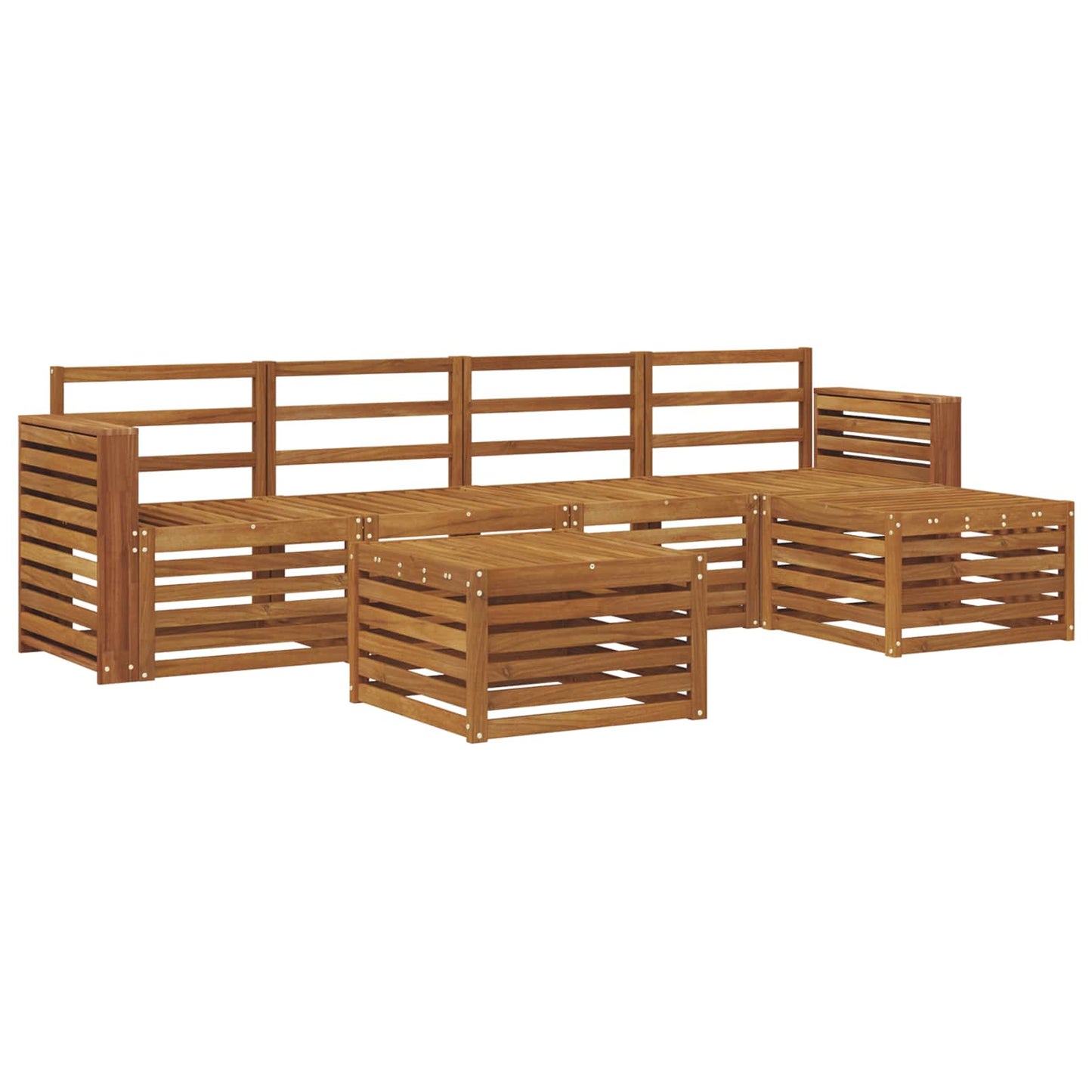Outdoor Sofa Set 6 pcs Natural