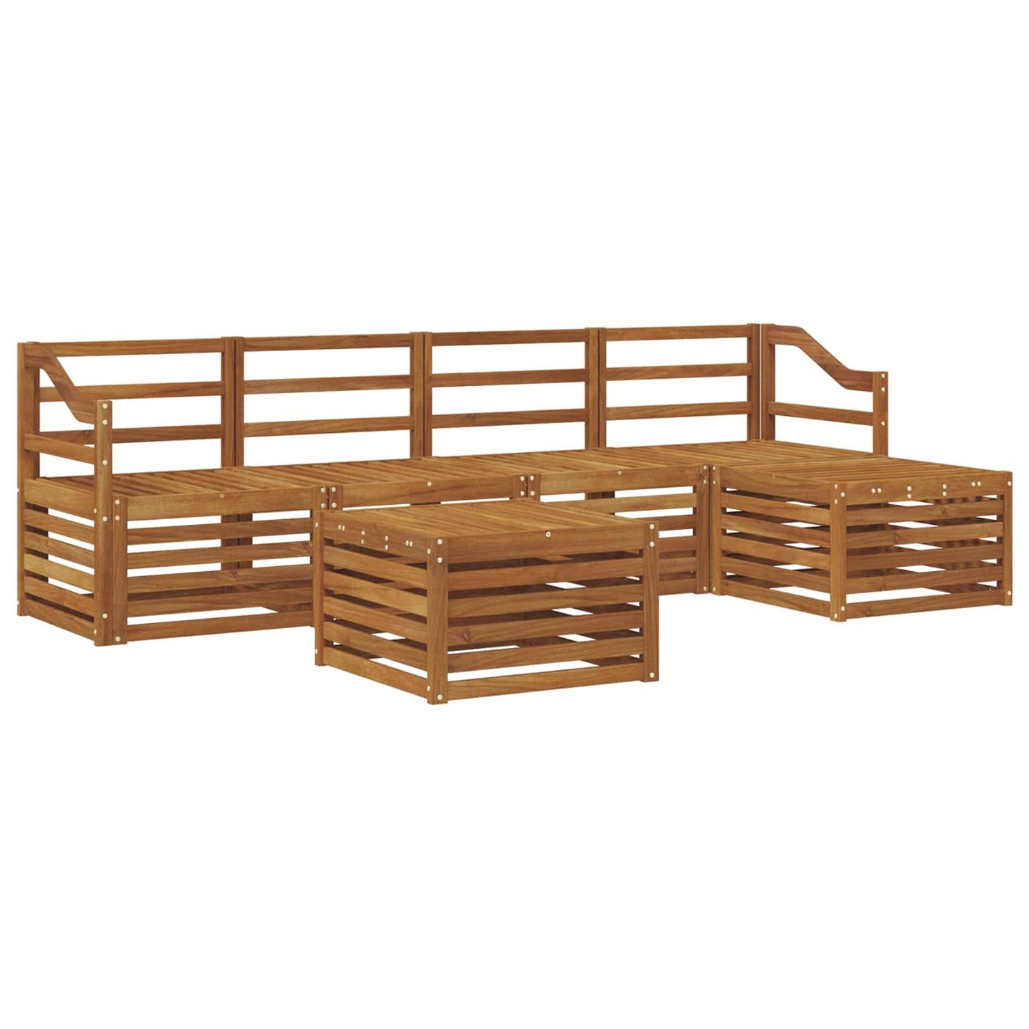 Outdoor Sofa Set 6 pcs Natural
