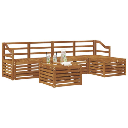 Outdoor Sofa Set 6 pcs Natural