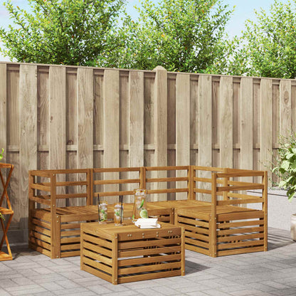 Outdoor Sofa Set 5 pcs Natural