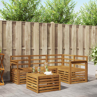 Outdoor Sofa Set 5 pcs Natural