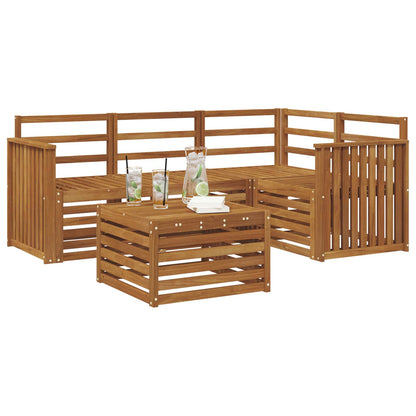 Outdoor Sofa Set 5 pcs Natural