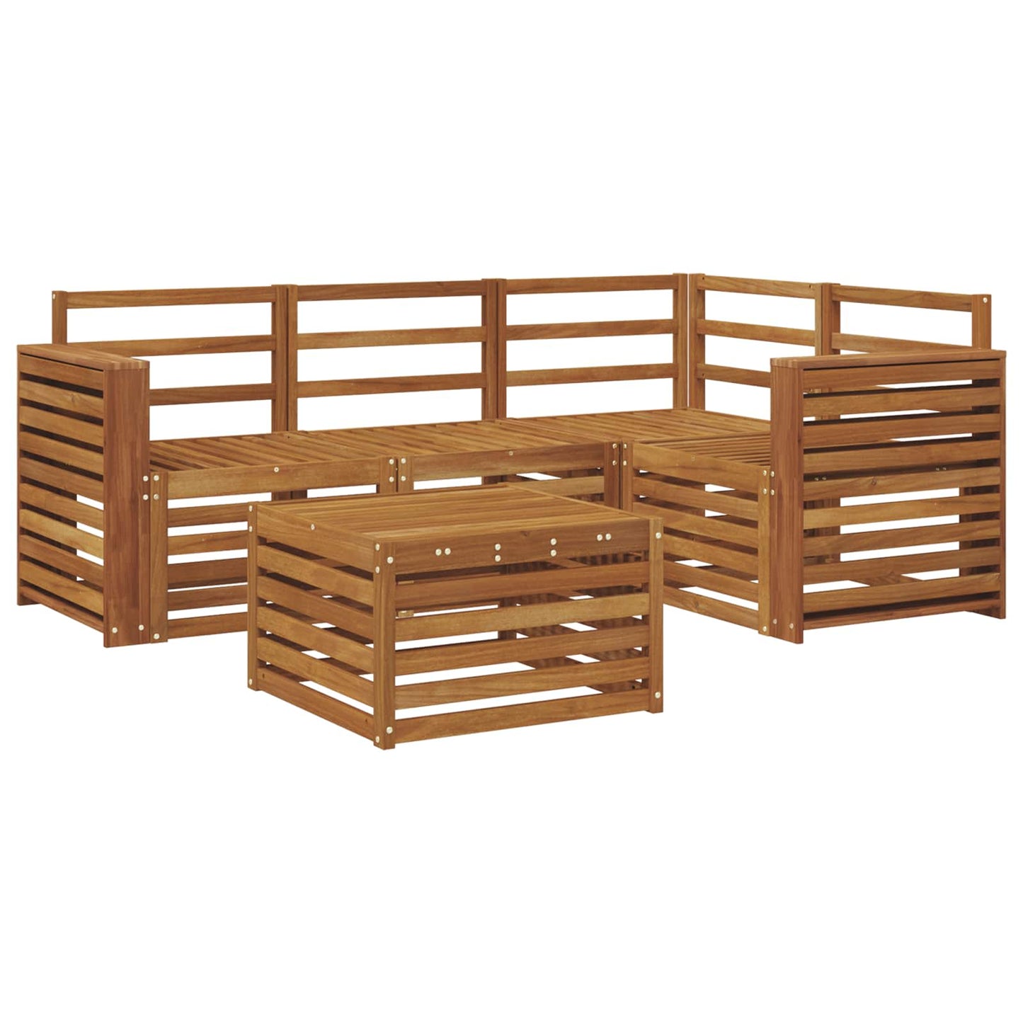 Outdoor Sofa Set 5 pcs Natural