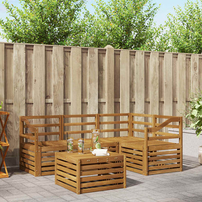 Outdoor Sofa Set 5 pcs Natural