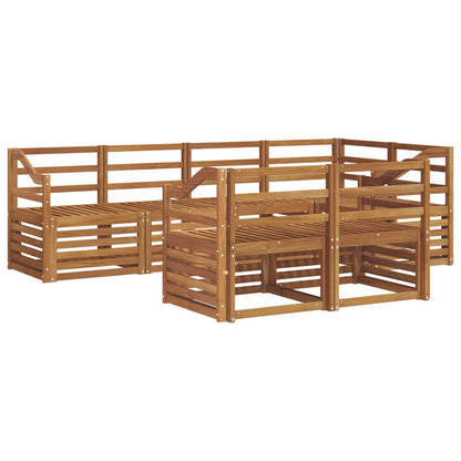 Sectional Sofa Set 7 pcs Natural