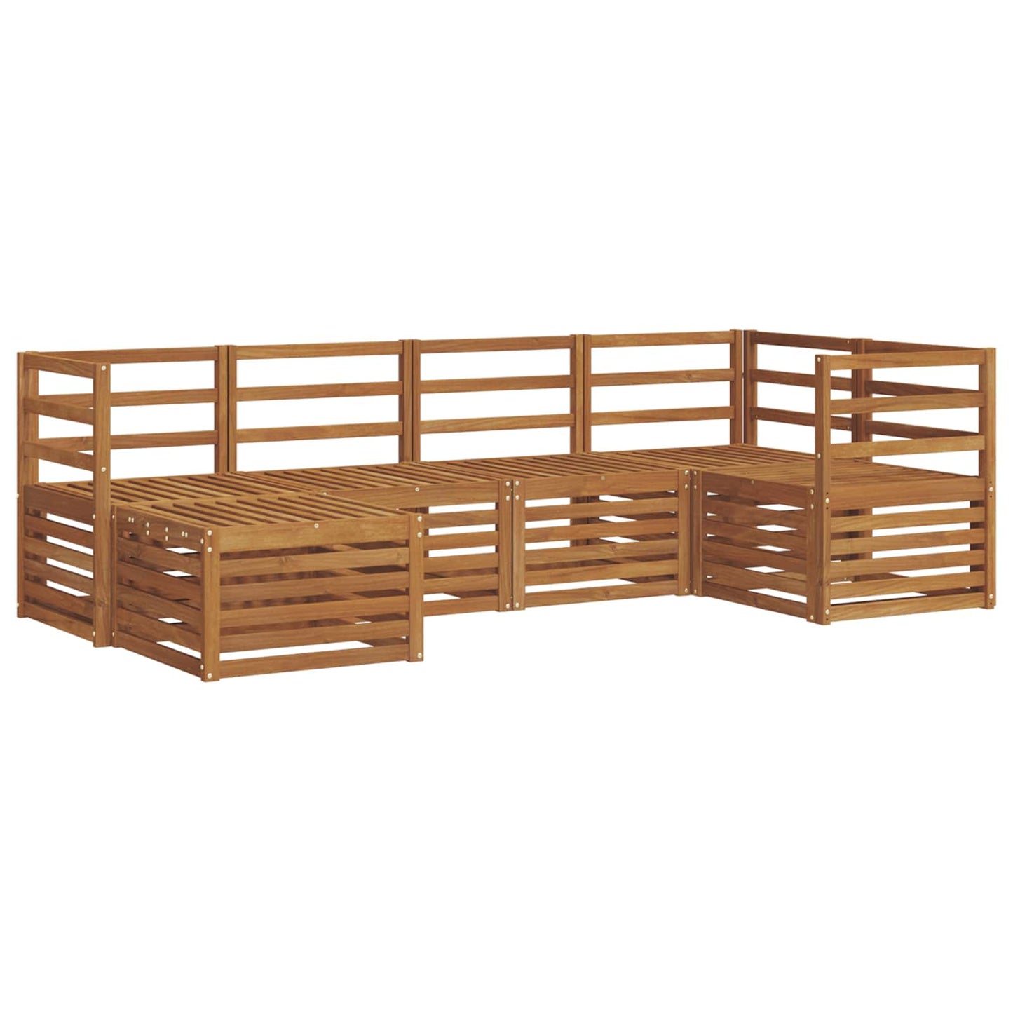 Sectional Sofa Set 6 pcs Natural