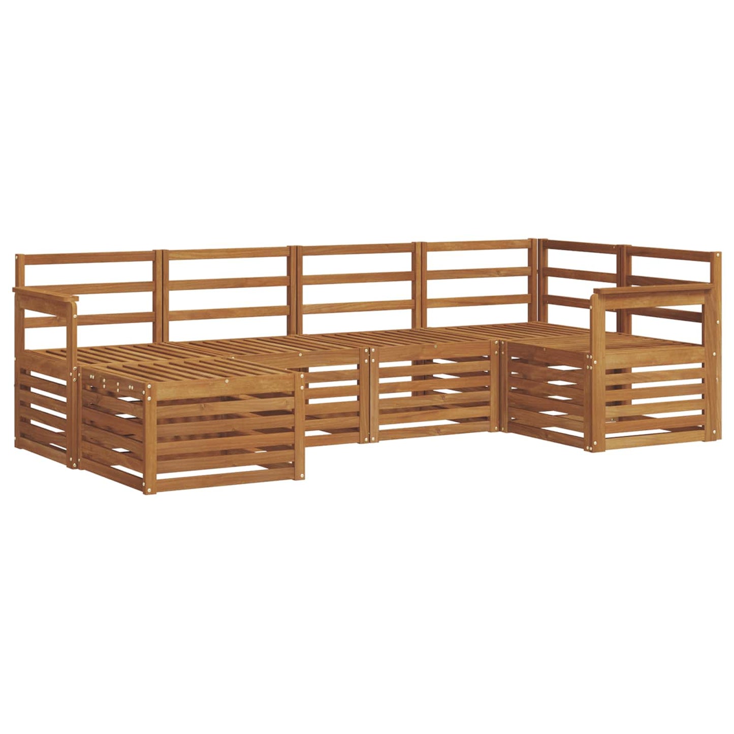 Sectional Sofa Set 6 pcs Natural
