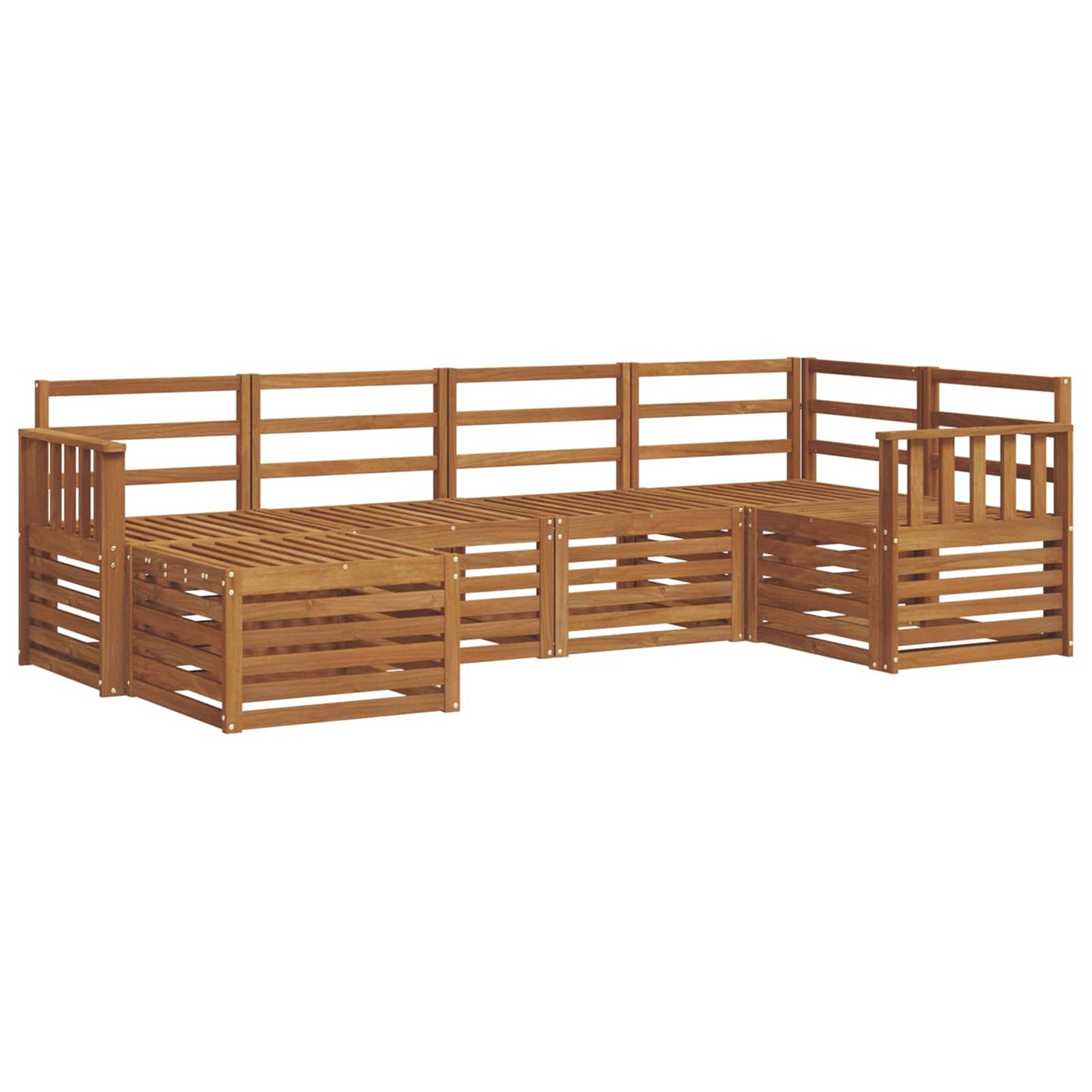 Sectional Sofa Set 6 pcs Natural