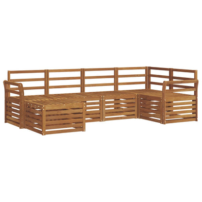 Sectional Sofa Set 6 pcs Natural