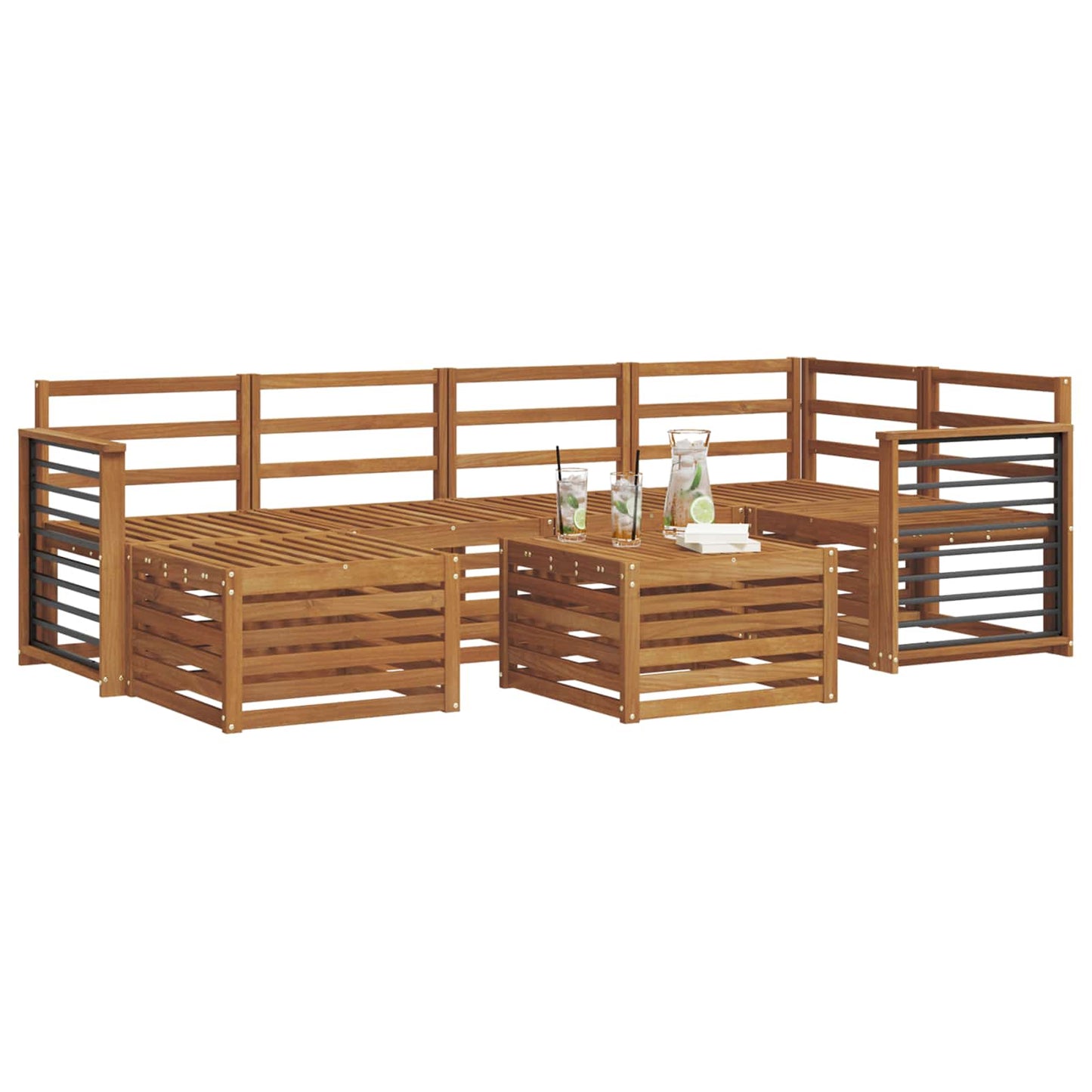 Sofa Sets Natural Solid Acacia Wood