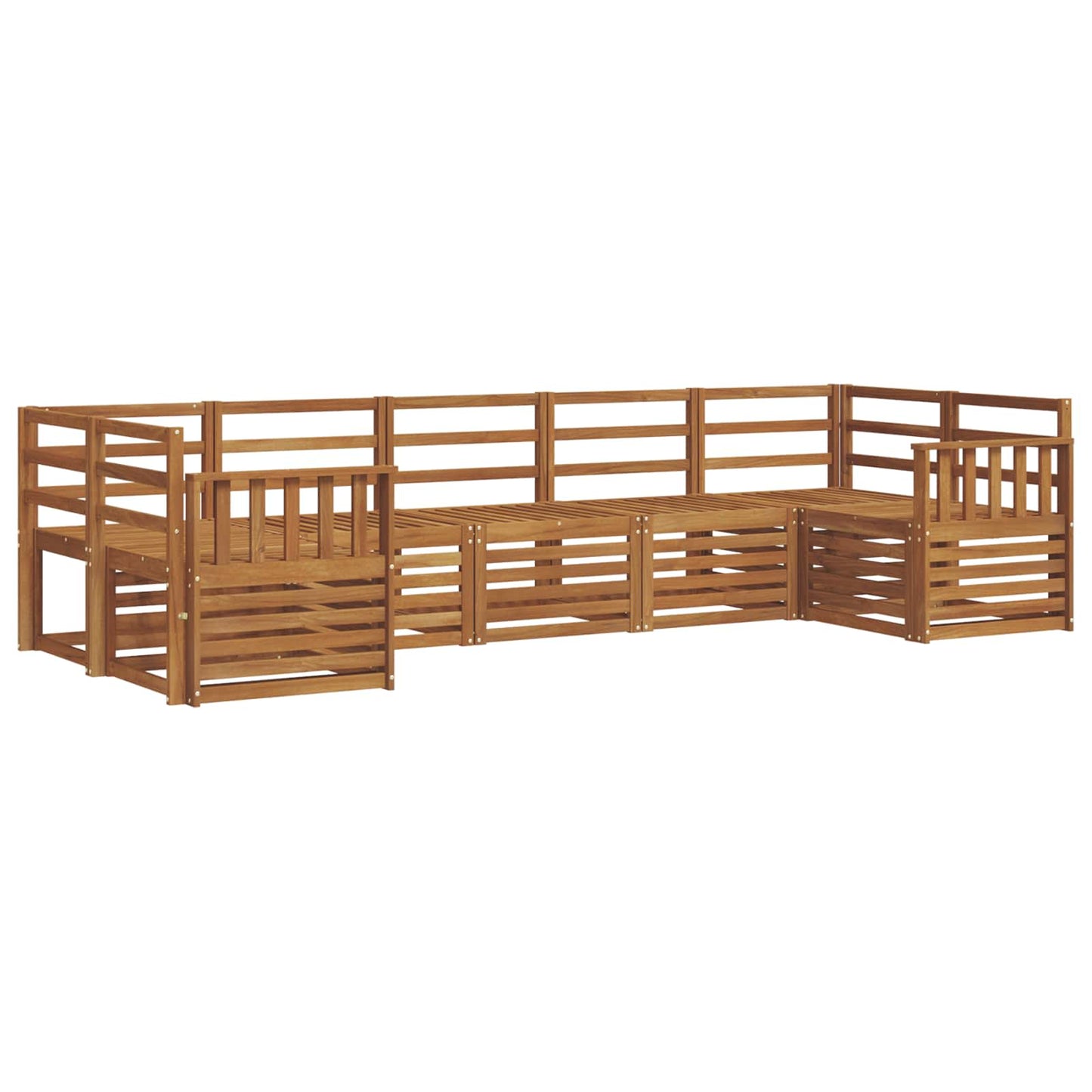 Sectional Sofa Set 7 pcs Natural