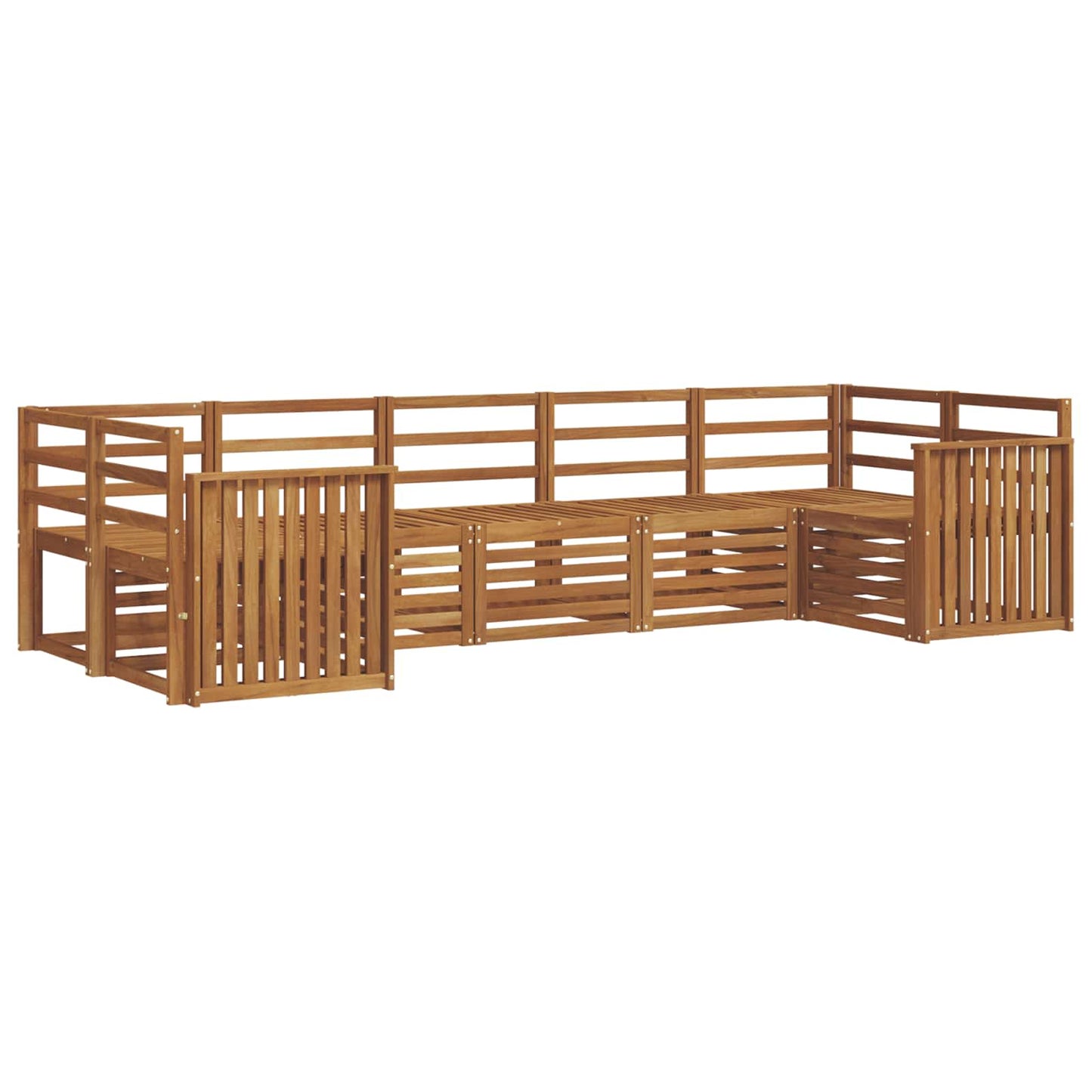 Sectional Sofa Set 7 pcs Natural