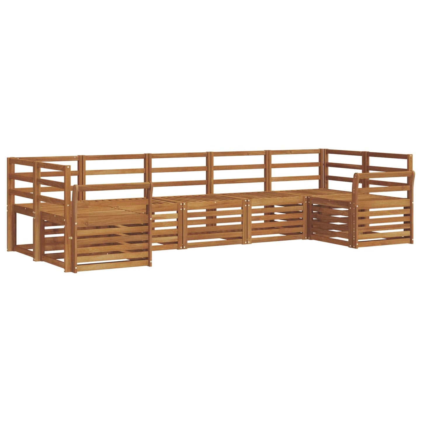 Sectional Sofa Set 7 pcs Natural