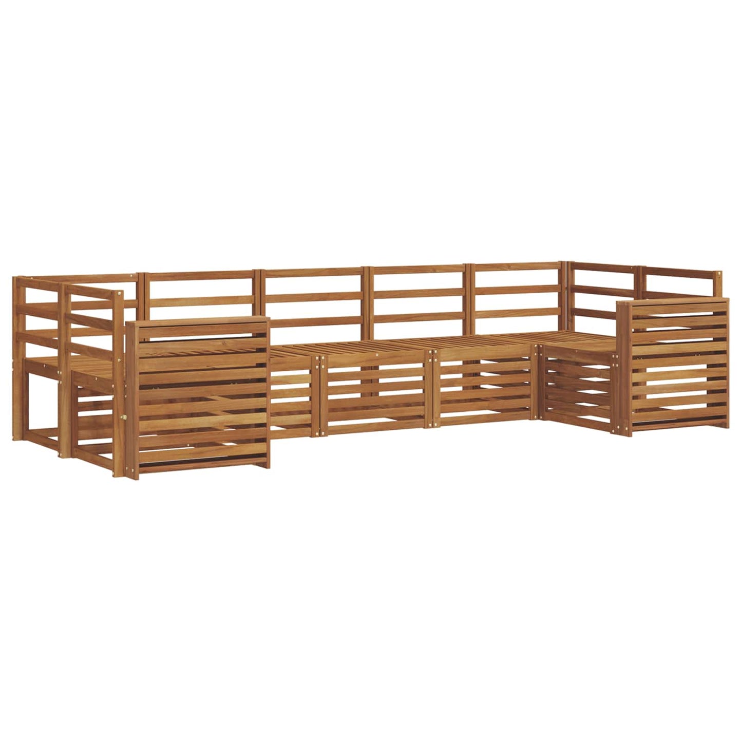 Sectional Sofa Set 7 pcs Natural