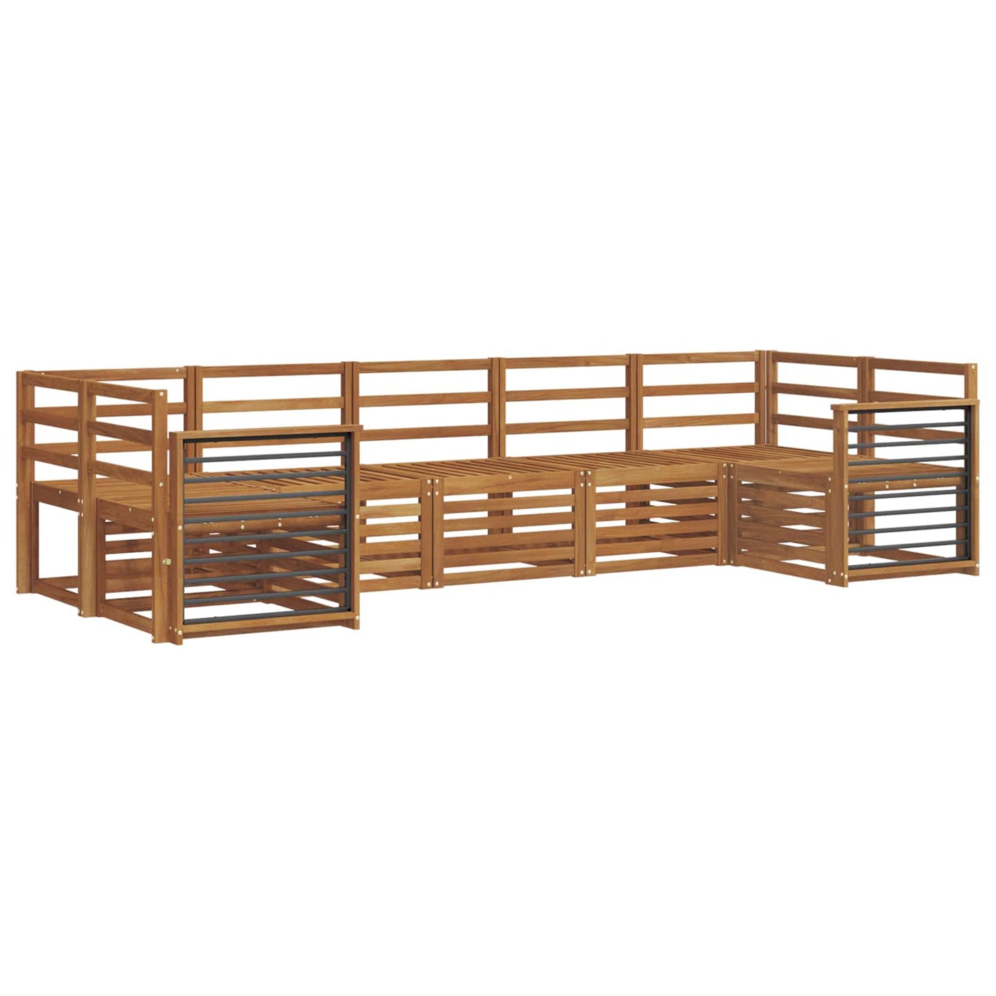 Sectional Sofa Set 7 pcs Natural