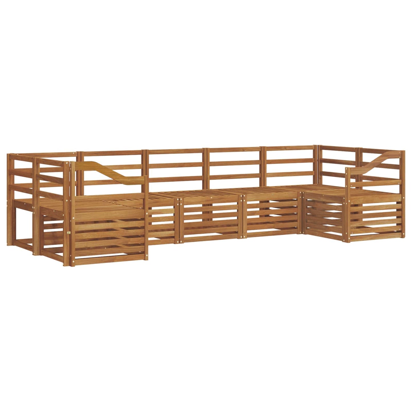 Sectional Sofa Set 7 pcs Natural