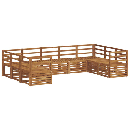 Sectional Sofa Set 9 pcs Natural
