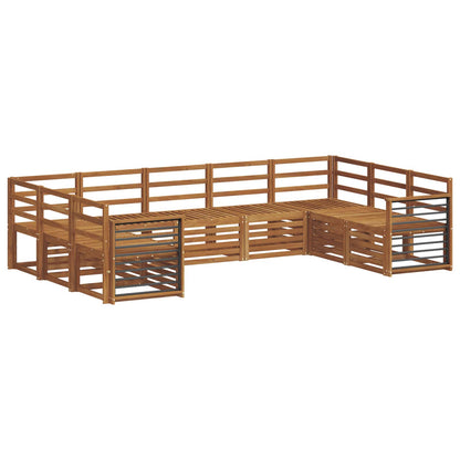 Sectional Sofa Set 9 pcs Natural