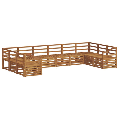 Sectional Sofa Set 10 pcs Natural