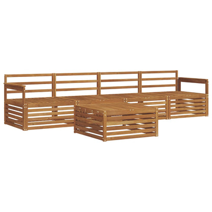 Outdoor Sofa Set 5 pcs Natural Solid Acacia Wood